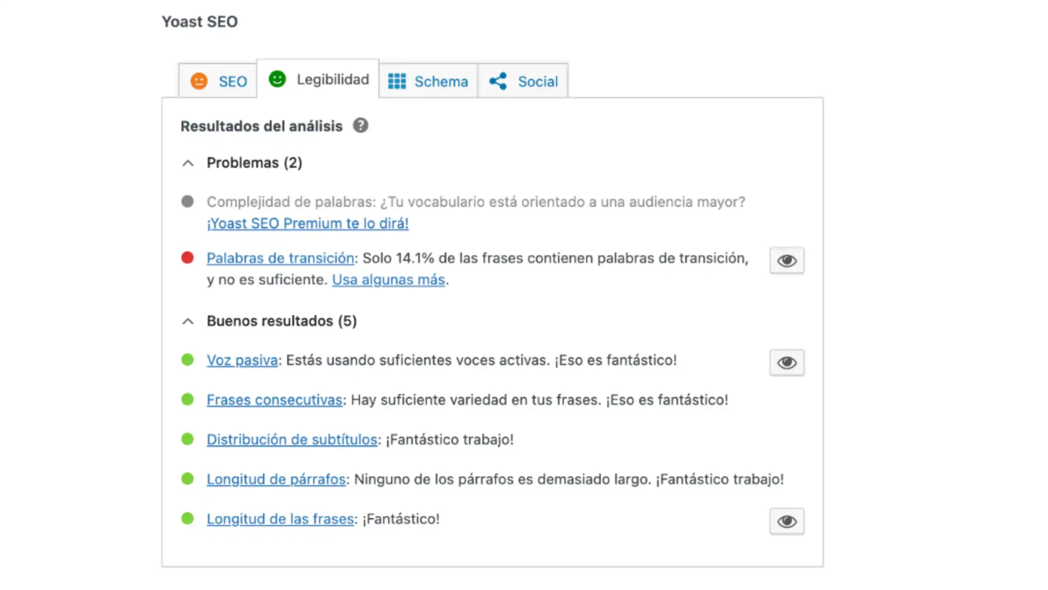 Seo yoast plugin meta box analisis legibilidad