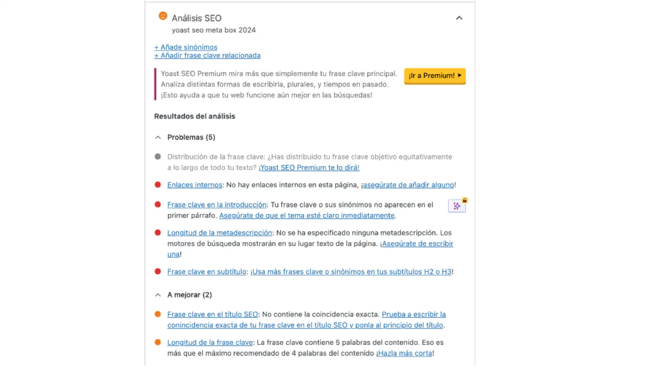 Seo yoast plugin meta box analisis seo
