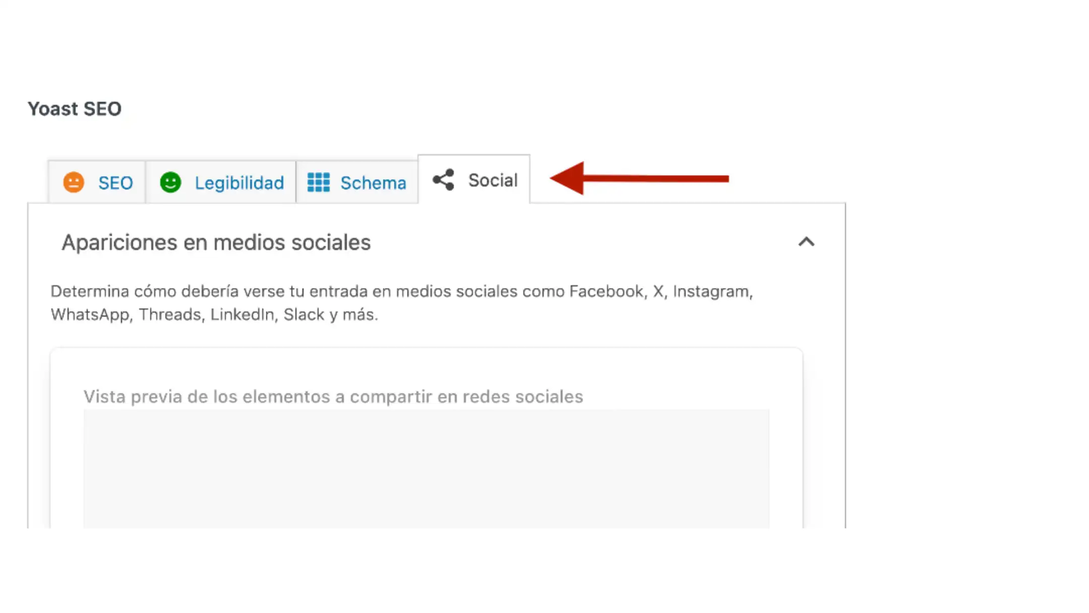 Seo yoast plugin meta box redes sociales