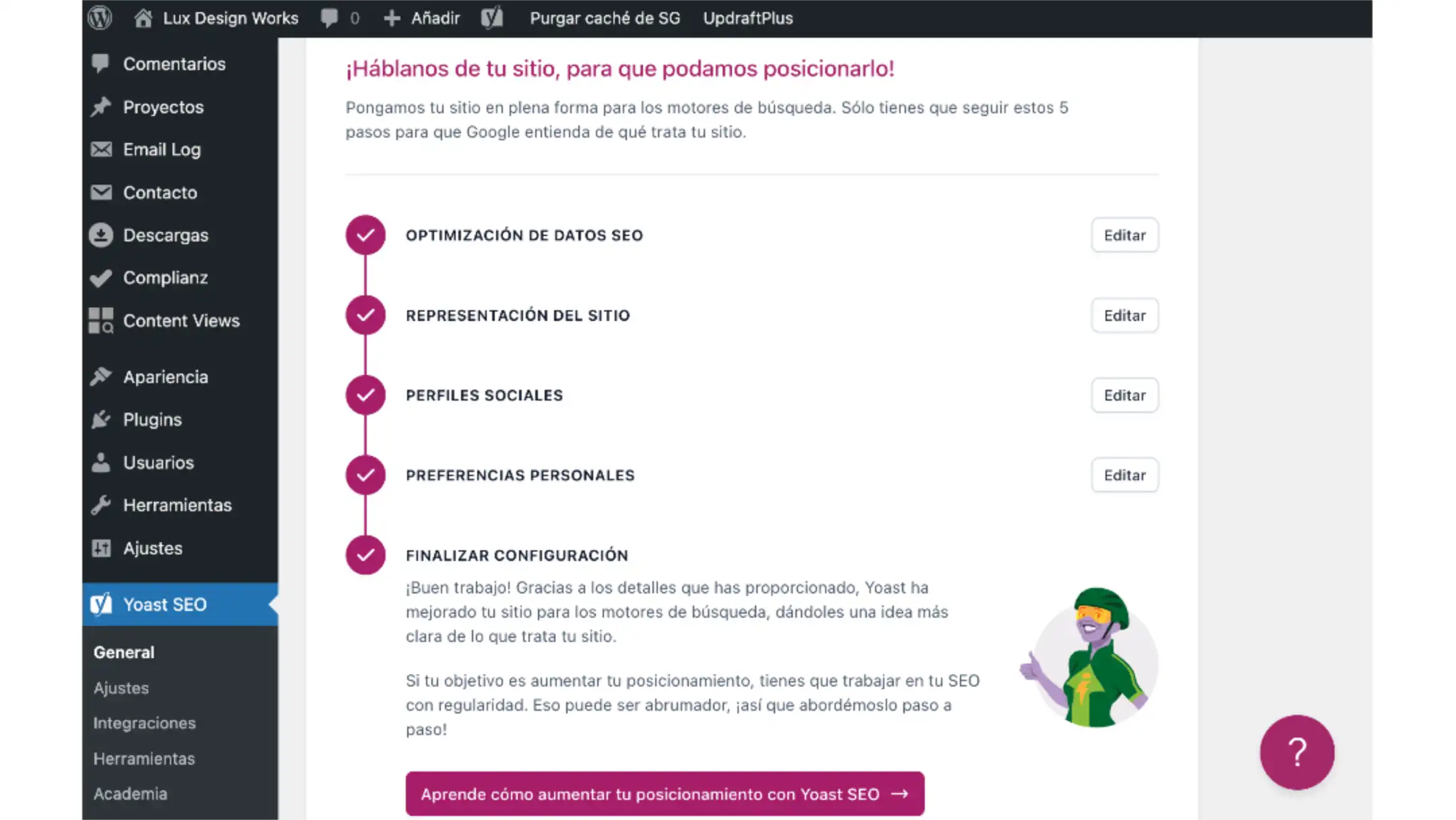 Recorrido inicial